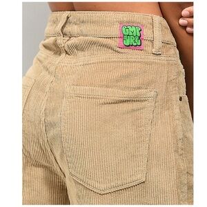 Empyre Retro 90s Tori Tan Corduroy Skater Pants - Size 5 (28” waist) loose fit